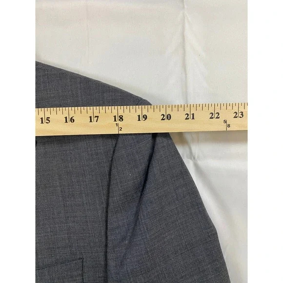 Lauren‎ Ralph Lauren Mens Grey Wool Blend Blazer Jacket Size 40R - Picture 6 of 13